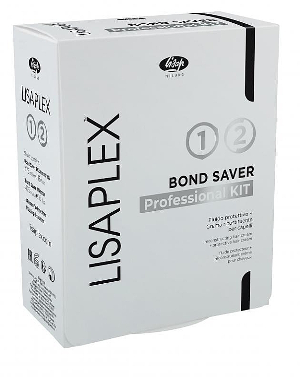 Lisap Lisaplex Bond Saver Kit (Haarfluid 475 ml + Haarcreme 475 ml) - Set — Bild N2