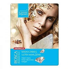 Düfte, Parfümerie und Kosmetik Feuchtigkeitsspendende Gesichtsmaske mit Hyaluronsäure und Kollagen - Czyste Piekno Bosca Diamond Mask