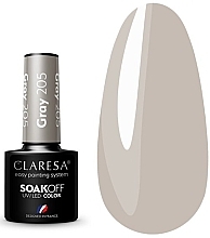 Gel-Nagellack-Set Nr. 22 - Claresa SoakOff UV/LED Color Gray/Brown (gel/polish/2x5g)  — Bild N2