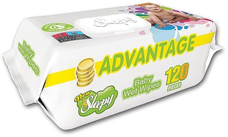 Feuchttücher für Babys 120 St. - Sleepy Advantage Baby Wet Wipes — Bild N1