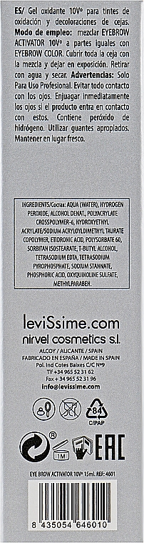 Oxidierende Creme für Augenbrauen 3% - LeviSsime Eye Brow Activator — Bild N3