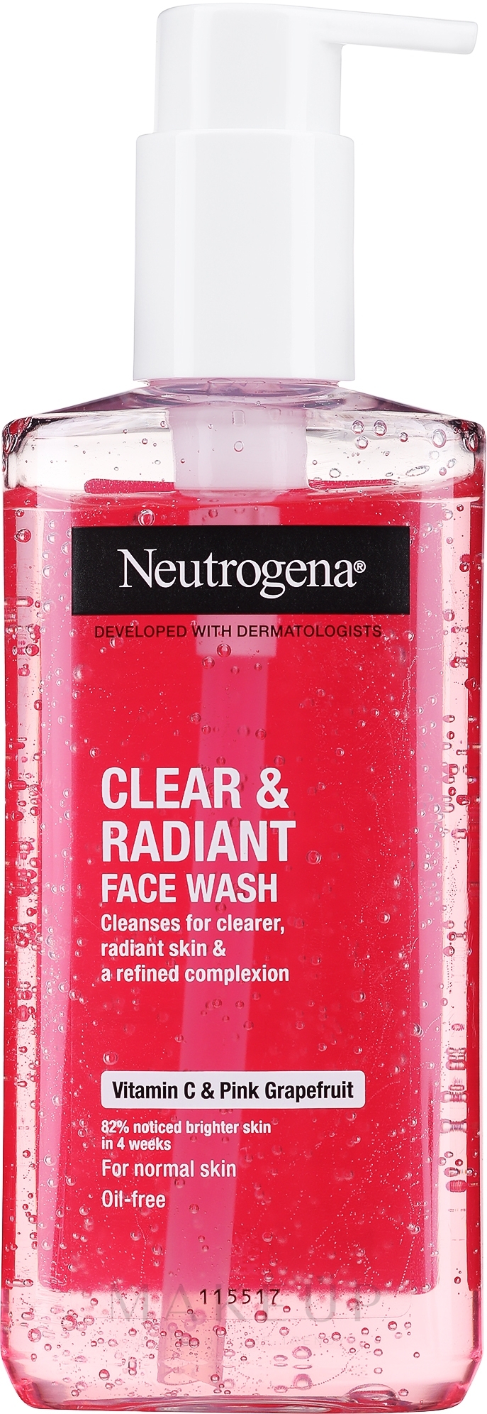 Gesichtsreinigungsgel mit pink Grapefruit - Neutrogena Visibly Clear Pink Grapefruit Facial Wash — Bild 200 ml