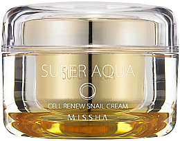 Zellregenerierende und feuchtigkeitsspendende Anti-Aging Gesichtscreme mit Schneckenextrakt - Missha Super Aqua Cell Renew Snail Cream — Bild N1