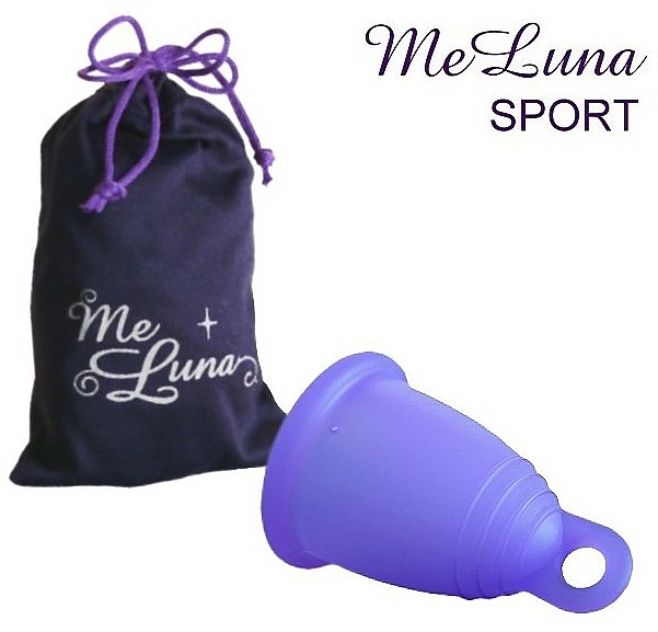 Menstruationstasse Größe S dunkelviolett - MeLuna Sport Menstrual Cup Ring — Bild N1