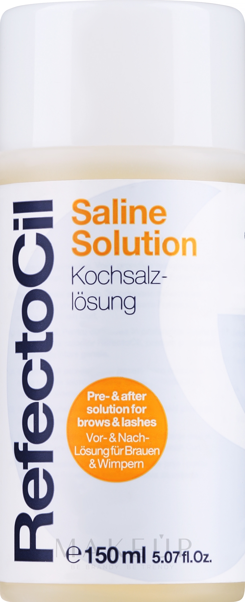 Vor- und Nach-Lösung für Brauen und Wimpern - Refectocil Saline Solution — Bild 150 ml