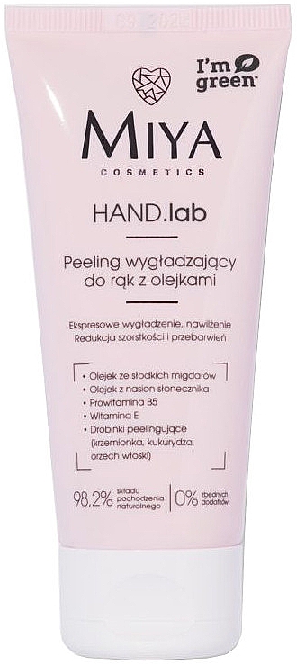Glättendes Peeling für die Hände mit Ölen - Miya Cosmetics Hand Lab Smoothing Hand Peeling With Oils — Bild N1