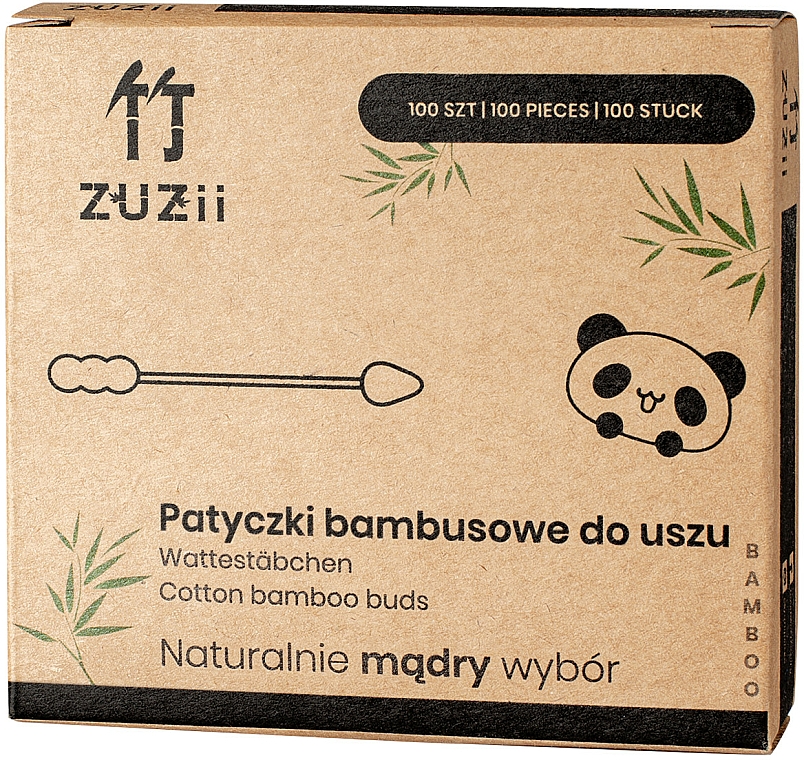 Wattestäbchen aus Bambus mit verschiedenen Spitzen - Zuzii Bamboo Cotton Buds — Bild N1