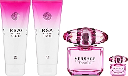 Versace Bright Crystal Absolu - Duftset (Eau de Parfum 90ml + Körperlotion 100ml + Eau de Parfum 5ml + Duschgel 100ml) — Bild N2
