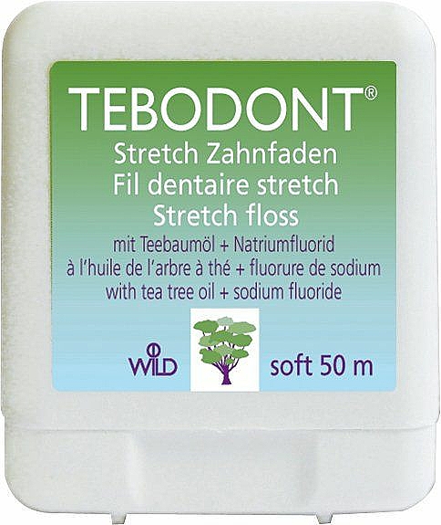Zahnseide mit Teebaumöl und Natriumfluorid - Dr Wild Tebodont — Bild N1
