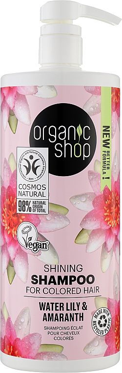 Shampoo für coloriertes Haar mit Seerose und Amaranth - Organic Shop Shampoo — Bild N3