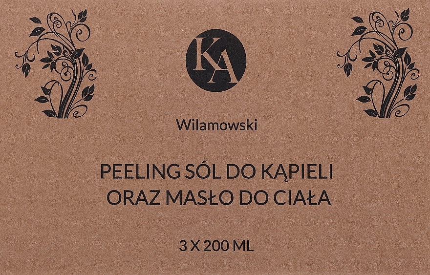 KaWilamowski (Körperpeeling 200ml + Körperöl 200ml + Badesalz 200ml) - Badepflegeset — Bild N2