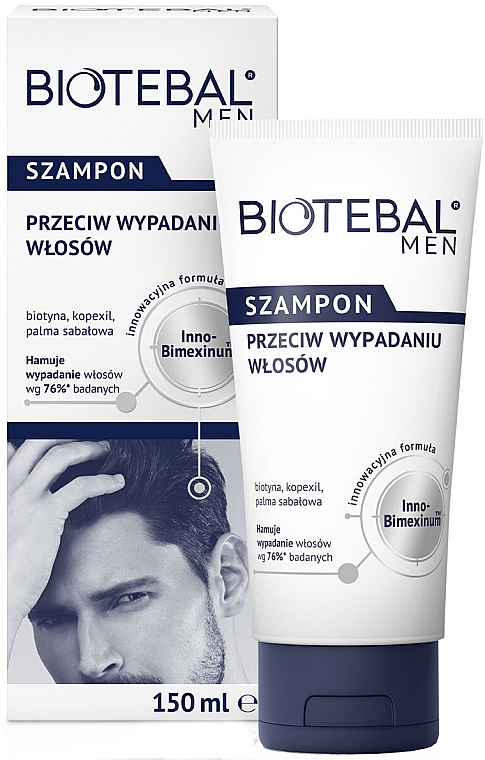 Shampoo gegen Haarausfall für Männer - Biotebal Men Against Hair Loss Shampoo — Bild N1