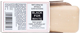 Düfte, Parfümerie und Kosmetik Natürliche Teerseife - Biomika Black For White