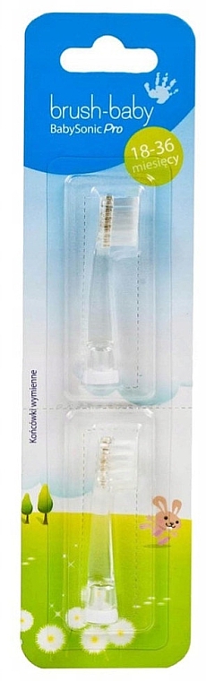 Zahnbürstenkopf für elektrische Zahnbürste BabySonic Pro 18 bis 36 Monate - Brush-Baby — Bild N1