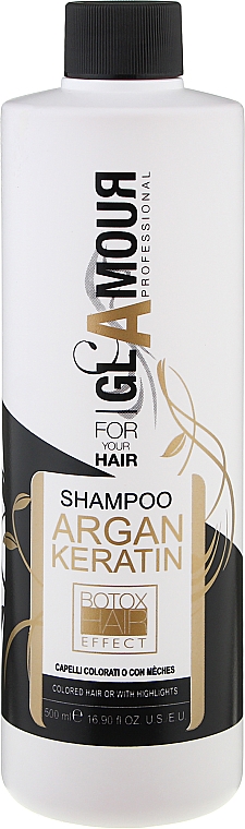 Shampoo mit Keratin für trockenes und geschädigtes Haar - Erreelle Italia Glamour Professional Shampoo Argan Keratin — Bild N1