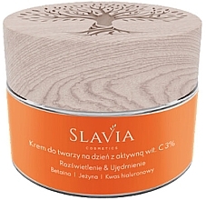 Düfte, Parfümerie und Kosmetik Gesichtscreme mit 3% Vitamin C - Slavia Cosmetics