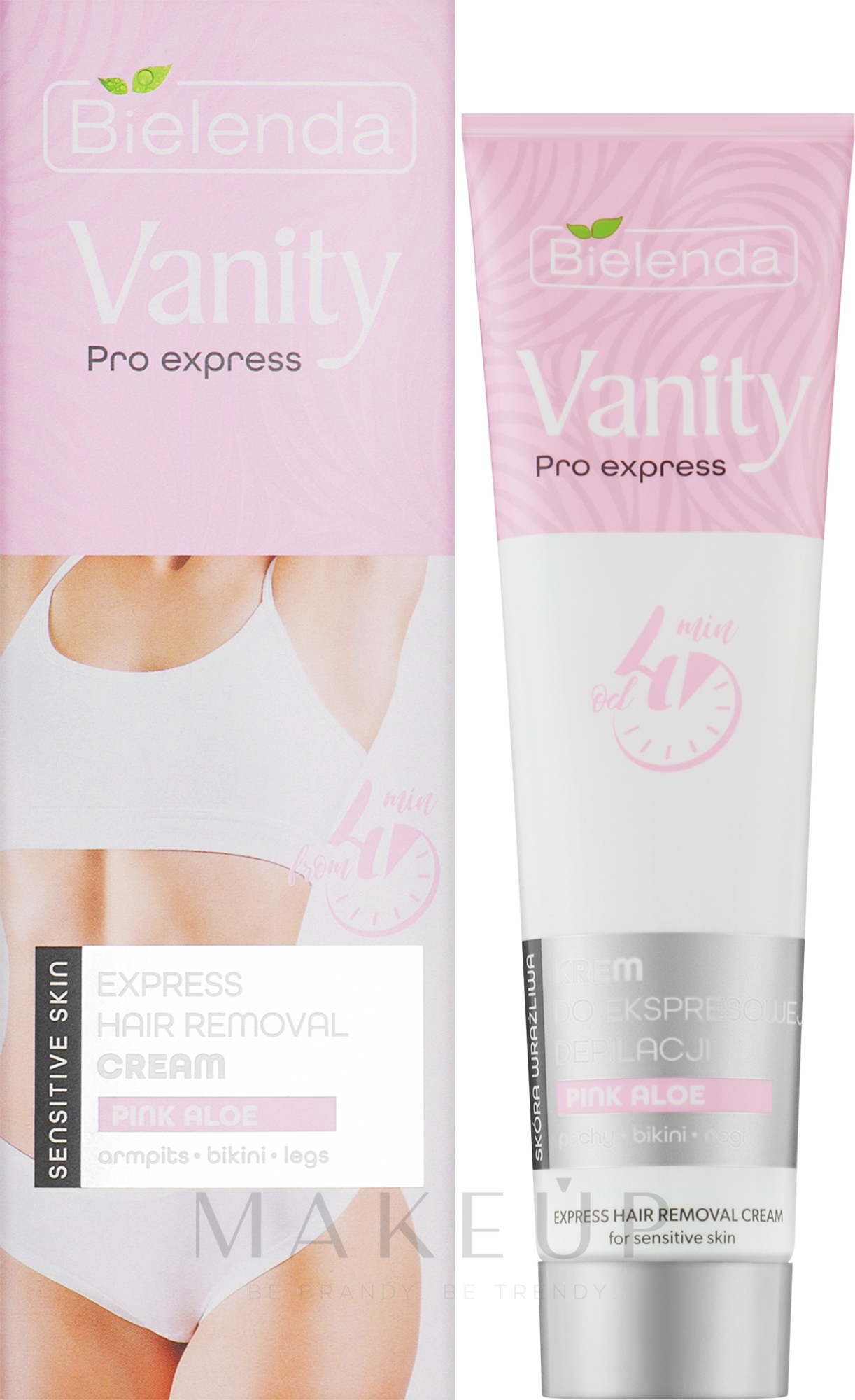 Enthaarungscreme mit rosa Aloe-Extrakt - Bielenda Vanity Pro Express Hair Removal Cream Pink Aloe — Bild 75 ml