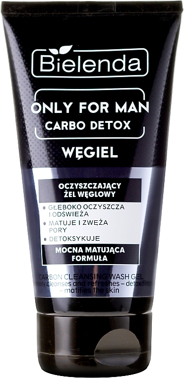 Gesichtsreinigungsgel - Bielenda Only For Men Carbo Detox Gel — Bild N1