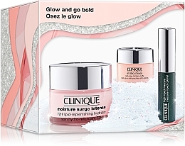 Düfte, Parfümerie und Kosmetik Clinique Glow And Go Bold Set (Mascara 3.5ml + Gesichtscreme 50ml + Augencreme 5ml) - Make-up Set