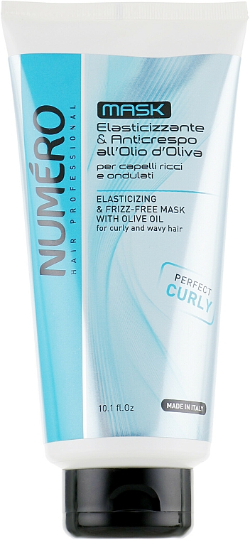 Anti-Frizz Haarmaske mit Olivenöl für mehr Elastizität - Brelil Numero Elasticizing Mask — Bild N1