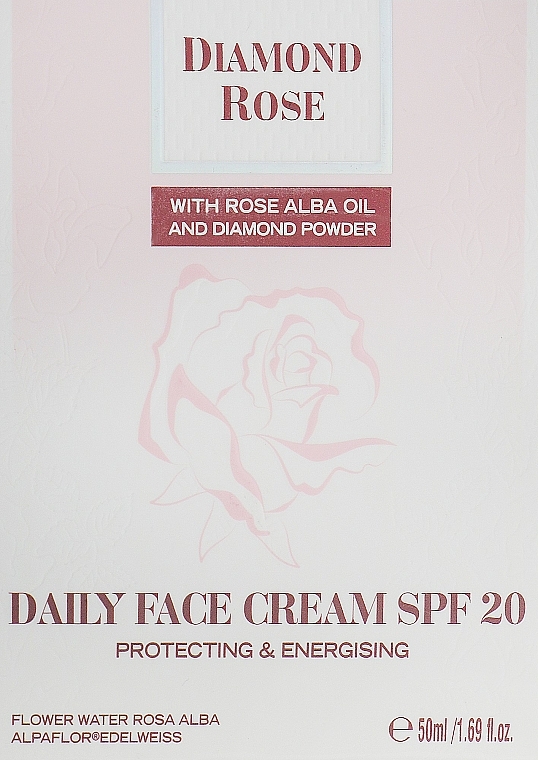 Schützende Tagescreme mit Rosa Alba-Öl und Diamantenstaub LSF 20 - BioFresh Diamond Rose Daily Face Cream SPF20 — Bild N1