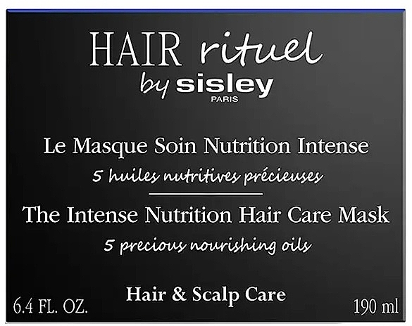 Intensiv pflegende Haarmaske - Sisley Hair Rituel The Intense Nutrition Hair Care Mask — Bild N2