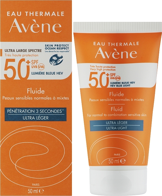 Sonnenschutz-Gesichtscreme - Avene Soins Solaires Fluide SPF50+ — Bild N2
