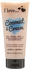 Düfte, Parfümerie und Kosmetik Glättendes Körperpeeling - I Love... Coconut & Cream Velvety Hydrates Exfoliating Shower Smoothie