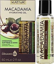 Feuchtigkeitsspendendes und revitalisierendes Haaröl mit Macadamia - Kativa Macadamia Hydrating Oil — Foto N2