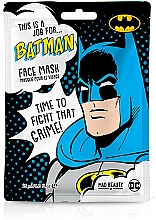 Revitalisierende Tuchmaske für das Gesicht mit Schwarztee-Extrakt - Mad Beauty DC This Is A Job For Batman Face Mask — Bild N1