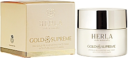 Verjüngende Gesichtsmaske mit Goldflocken - Herla Gold Supreme 24K Gold Rejuvenating Face Mask With Pure Gold Flakes — Bild N1