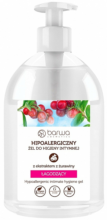 Hypoallergenes Gel für die Intimhygiene - Barwa Hypoallergenic Intime Gel Cranberry — Bild N1