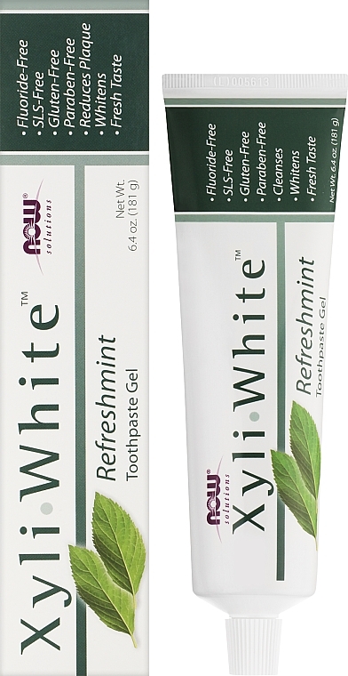 Zahnpasta-Gel mit Pfefferminzöl - Now Foods XyliWhite Refreshmint Toothpaste Gel — Bild N2