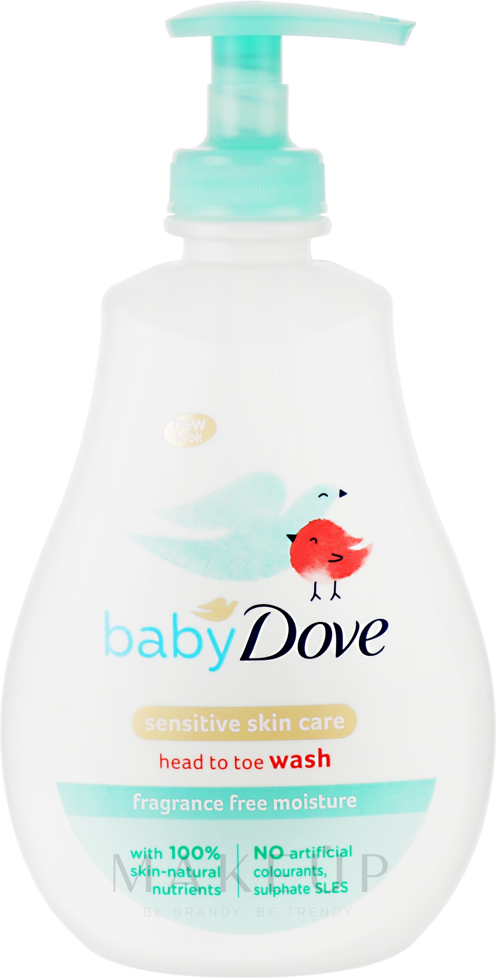 Sanfte und feuchtigkeitsspendende Reinigungsemulsion für Körper und Haar - Dove Baby Sensitive Moisture Head To Toe Wash — Bild 400 ml