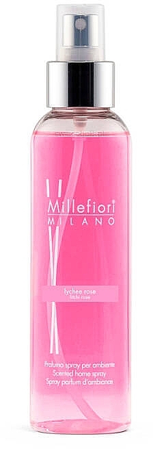 Duftspray für zu Hause Rose und Litschi - Millefiori Milano Natural Lychee Rose Home Spray — Bild N1