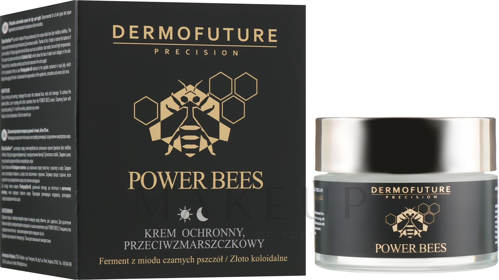 Schützende Anti-Falten Gesichtscreme für Tag und Nacht - Dermofuture Power Bees Protective Anti-wrinkle Cream — Bild 50 ml