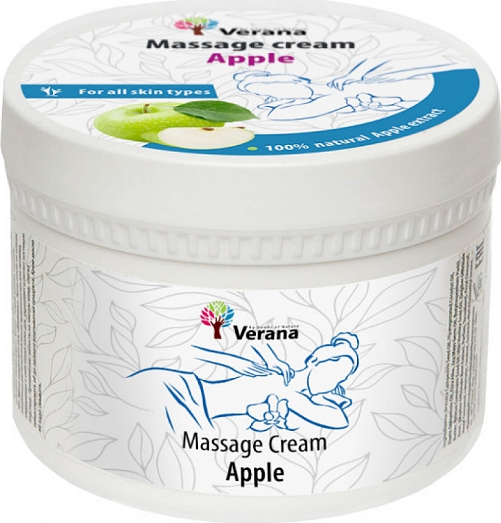 Massagecreme Apfel - Verana Massage Cream Apple  — Bild N1