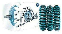 Spiral-Haargummis türkis 3 St. - Iditalian Color Bobbles — Bild N1