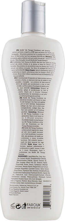 Haarspülung mit pflanzlichen Extrakten und Kräutern - BioSilk Silk Therapy Conditioner — Bild N4