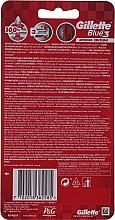 Einwegrasierer rot-weiß 5+1 St. - Gillette Blue III Red and White — Bild N2