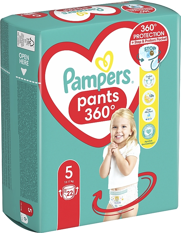 Windelhöschen Größe 5 (Junior) 12-17 kg - Pampers Premium Care Pants — Bild N10