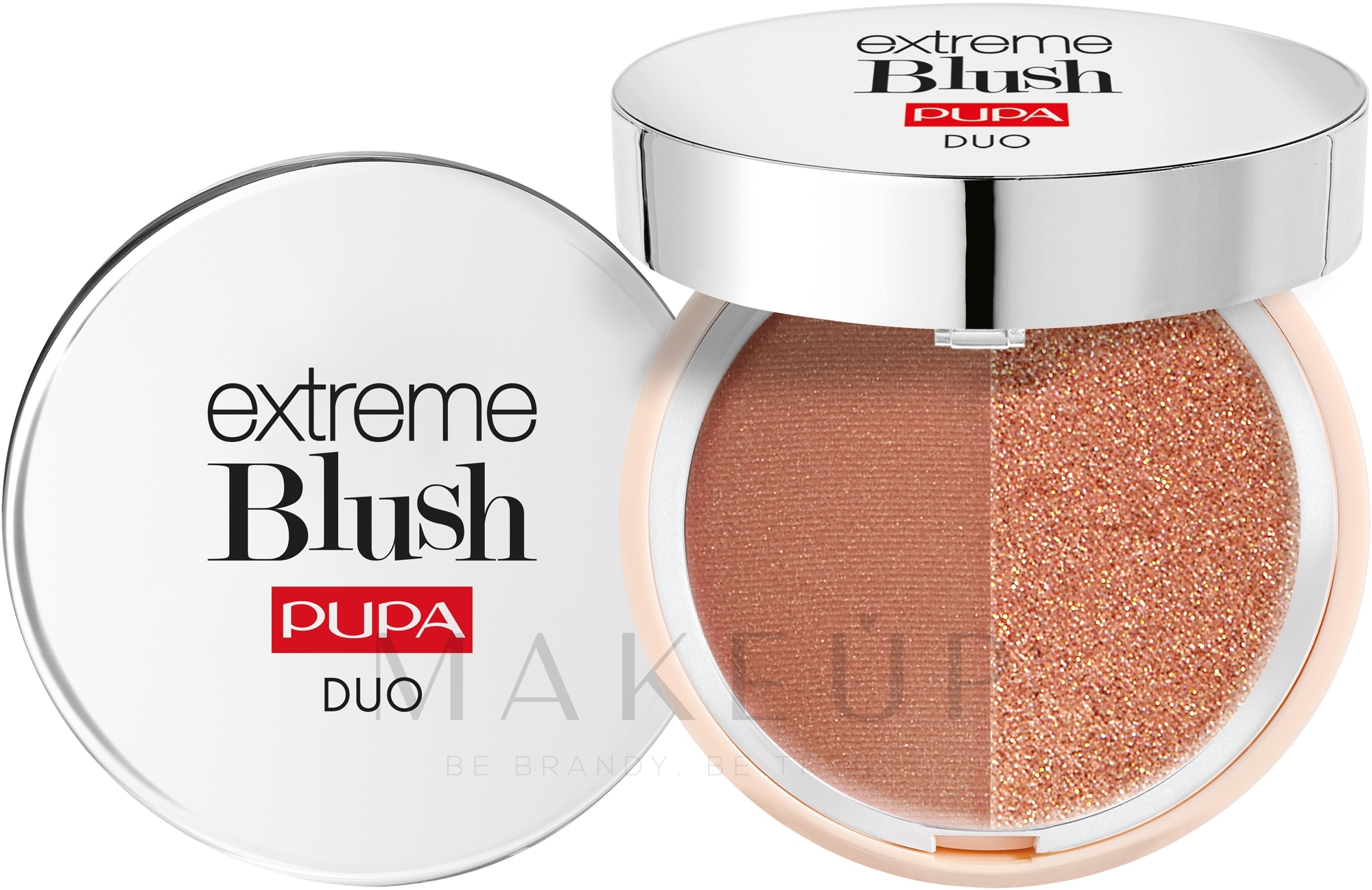 Kompaktes Gesichtsrouge Duo - Pupa Extreme Blush Duo — Bild 120 - Radiant Caramel Glow Spice