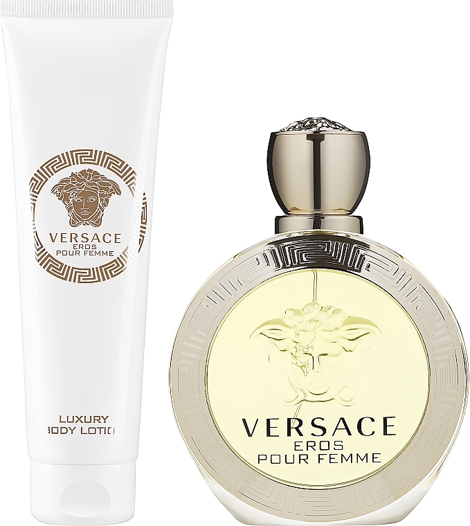 Versace Eros Pour Femme - Duftset (Eau de Toilette 100ml + Körperlotion 150ml)  — Bild N2