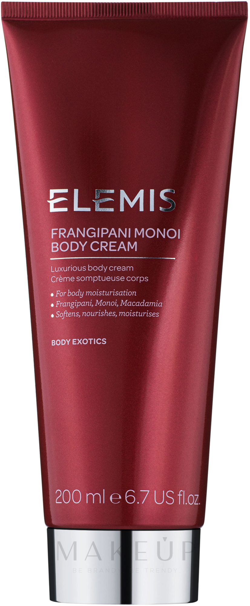 Luxuriöse Körpercreme mit Monoi und Macadamia - Elemis Frangipani Monoi Body Cream — Bild 200 ml
