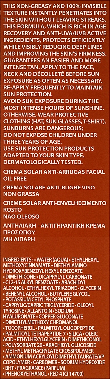 Regenerierende Anti-Aging Sonnenschutzcreme für das Gesicht SPF 20 - Academie Bronzecran Face Age Recovery Sunscreen Cream — Bild N3