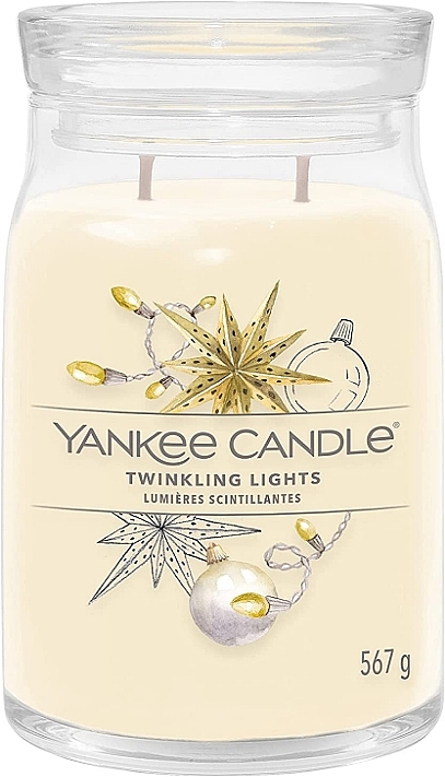 Duftkerze im Glas Twinkling Lights Zwei Dochte - Yankee Candle Singnature — Bild N2