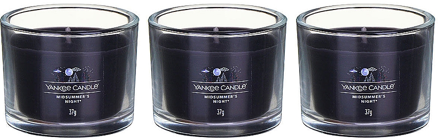 Duftkerzen-Set Mittsommernacht - Yankee Candle Midsummer's Night (candle/3x37g) — Bild N2