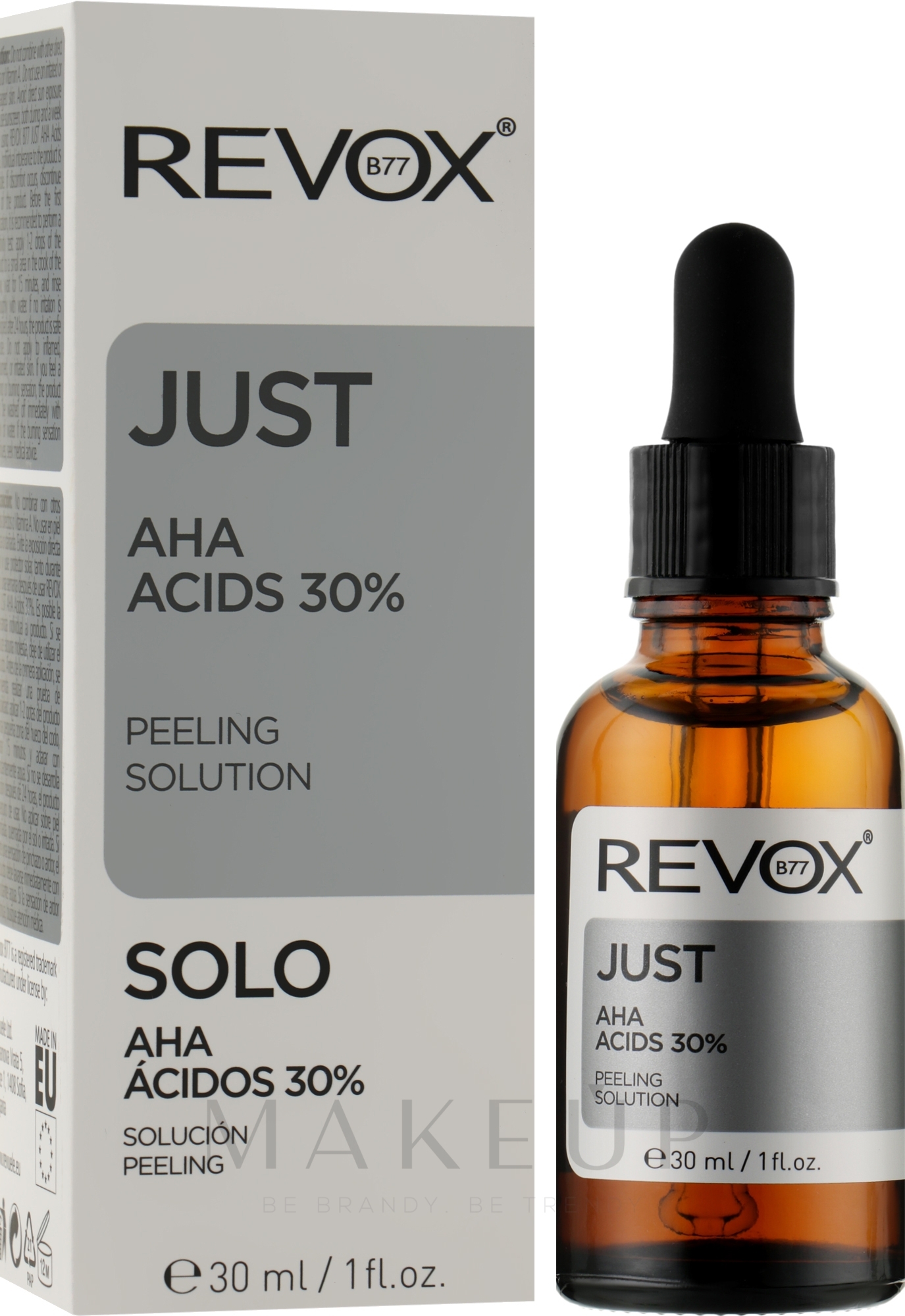 Gesichtspeeling mit 30% AHA-Säuren - Revox Just Aha Acids 30% Peeling Solution — Bild 30 ml