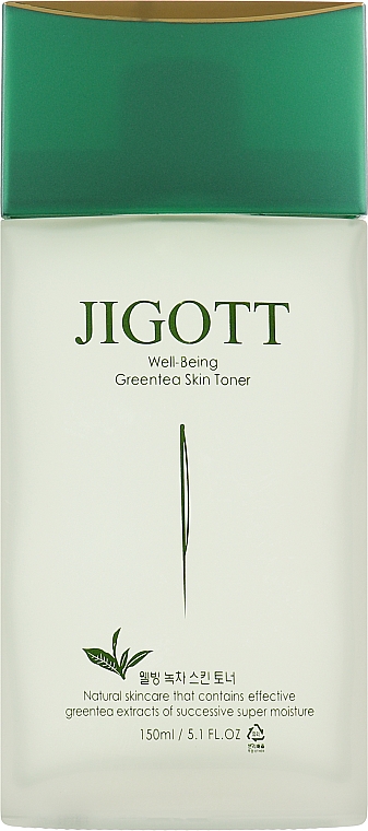 Set - Jigott Well Being Green Tea (emulsion/150ml + toner/150ml + emulsion/30ml + toner/30ml) — Bild N4