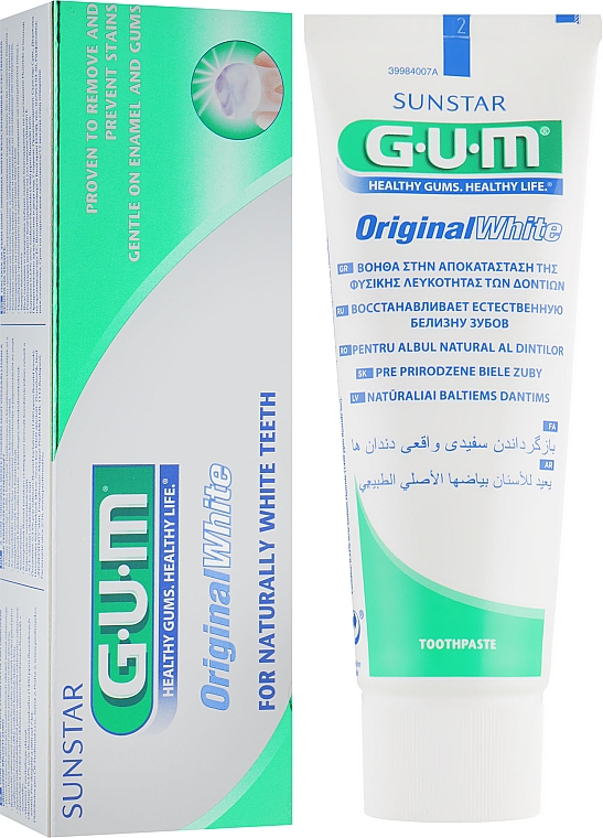 Zahnpasta Natürlich weiße Zähne - G.U.M Original White — Bild N1